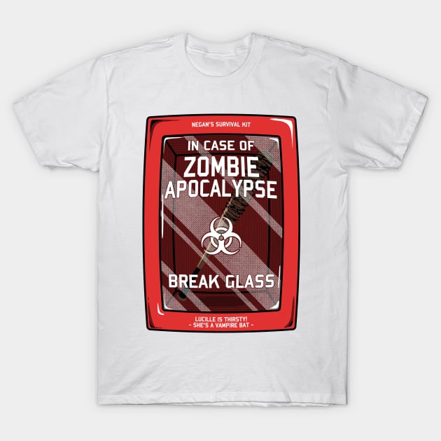 In case of Zombie Apocalypse T-Shirt by KinkajouDesign